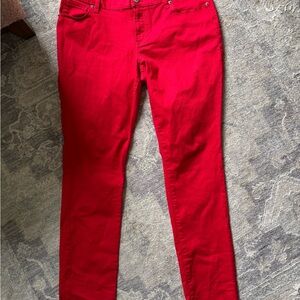 Old Navy Red Skinny Jeans